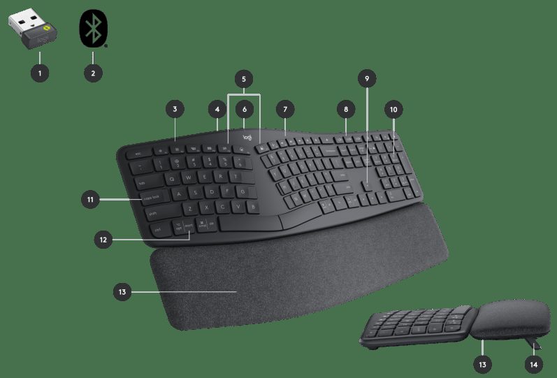 Logitech Ergo K860 Wireless Ergonomic Keyboard