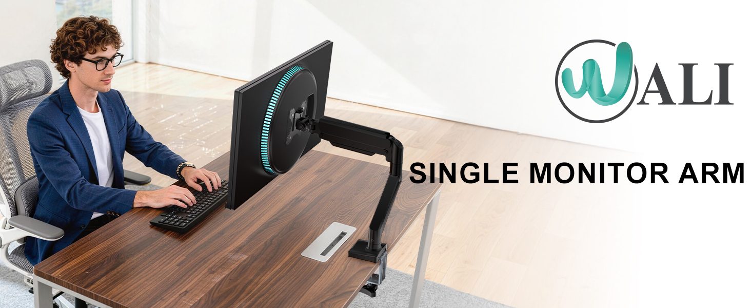 WALI Single Monitor Mount (13-34″)